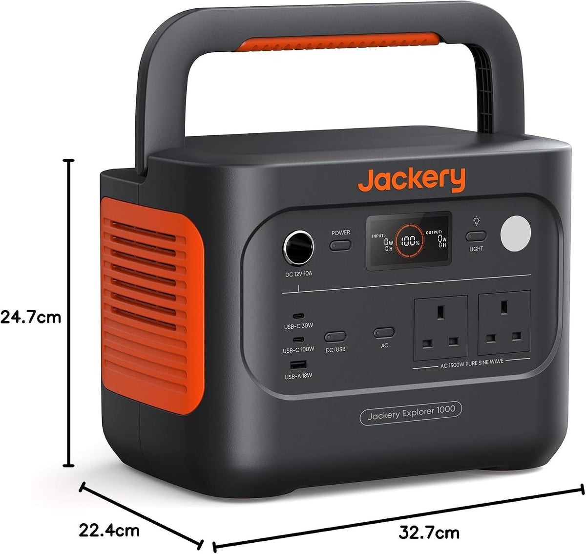 Jackery Explorer 1000 v2, 1500W 1070Wh LiFePO4 Portable Power Station